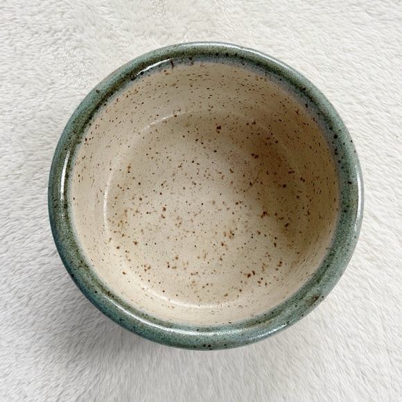 Vintage Studio Pottery Wine Bottle Coaster – Artist Signed Grape Bowl - Picture 3 of 14